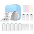 thumbnail image 1 of yeacher Imprimante Thermique Portable M3 Mini 57mm, 200dpi pour Notes/images/texte, Batterie Intégrée 800mAh, Comprend 6 Rouleaux Thermiques + 5 Rouleaux d'Autocollants + 3 Rouleaux de Couleur, Options Rose/bleu, Connectivité BT/USB, 1 of 6