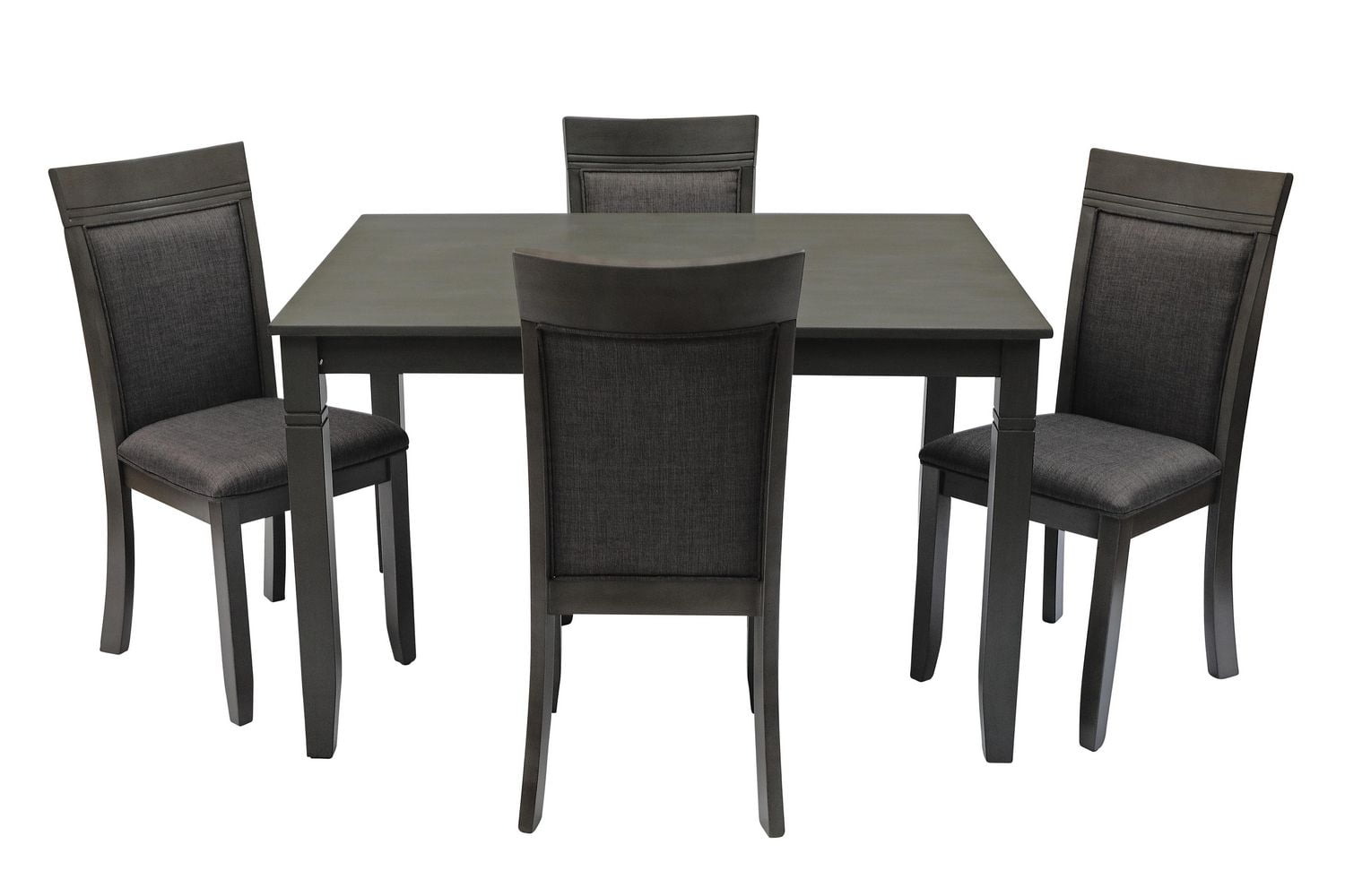 Table de salle à manger Nellie en bois massif K-Living en gris
