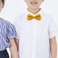 thumbnail image 2 of Tachiuwa Adjustable Bow Ties Comfortable Necktie Tux Bowties for Prom Wedding Banquet Yellow, 2 of 9
