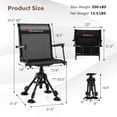 thumbnail image 3 of Goplus Swivel Hunting Chair w/4 360°Adjustable Legs Folding Silent Swivel Blind Chair, 3 of 10