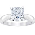 thumbnail image 1 of 1 1/2ct Cushion Diamond Solitaire Engagement Ring 14k White Gold, 1 of 3