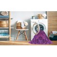 thumbnail image 2 of Ahgly Tapis Rectangulaire Lavable en Machine Intérieur Transitionnel Moyen Violet Rouge Rose, 7 Pieds x 10 Pieds, 2 of 7