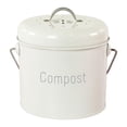 thumbnail image 1 of DOLITY 3L Garden Compost Bin Countertop Indoor Compost Bucket Compost Bin Compost milky white, 1 of 8