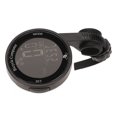 thumbnail image 1 of Bike Computer, Speedometer Multifunctional Cycling Bike Computer Clock Thermometer  for Road Bikes White Background Black Characters,Black Background White Character, 1 of 7