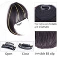 thumbnail image 3 of My Order Naittoop High Temperature Wire Extension Natural Black Wig Female Bangs Hair Piece, 3 of 5