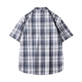 thumbnail image 3 of Besolor Mens Summer Button down Shirts Plaid Collared Short Sleeve Tops Big and Tall Beach Vacation Shirts with Pocket, 3 of 3