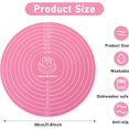 thumbnail image 2 of Silicone Baking Mat, Round Cake Mat Silicone Baking Mat with Measurements, Non Stick Dough Rolling Mat Anti-slip Mat, 2 of 5
