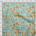 thumbnail image 4 of oneOone Velvet Dark Olive Green Fabric Floral Sewing Craft Projects Fabric Prints By Yard 58 Inch Wide, 4 of 4