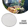 thumbnail image 3 of Maille Ronde en Acier Inoxydable Antiadhésive pour Barbecue Coréen Outil de Barbecue au Bacon, 3 of 12