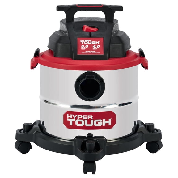 Hyper Tough 5 Gallon Stainless Steel Wet/Dry Vacuum