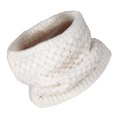thumbnail image 4 of Unisex Warm Knit Neck Circle Scarf Chunky Thick Circle Loop Scarf (White), 4 of 4