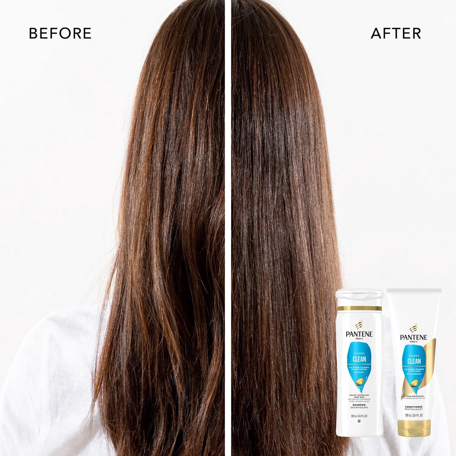 PANTENE PRO-V Classic Clean 2 en 1 Shampooing + Revitalisant