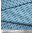 thumbnail image 3 of Soimoi Blue Poly Georgette Fabric Geometrical Star Geometric Decor Fabric Printed Yard 52 Inch Wide, 3 of 5