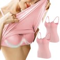 thumbnail image 2 of Timegard Camisoles pour Femmes 2 Pcs avec Soutien-Gorge Intégré Col Rond Bretelles Spaghetti Ajustées Douces Maillots de Corps Décontractés Hauts de Pyjama, 2 of 4