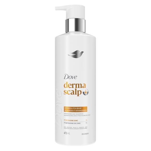 Dove Pyrithione Zinc Shampoo Derma Scalp Dryness & Itch Relief, 473 ml
