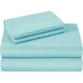 thumbnail image 4 of 1200 Thread Count 100% Egyptian Cotton 4-Piece Bed Sheet Set (1 Flat, 1 Fitted Sheet, 2 Pillow Covers) 27 Inches Deep Pocket Solid Pattern, 4 of 4
