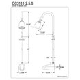 thumbnail image 2 of KINGSTON Brass CC3111 Convertor Shower Unit, Polished Chrome, 61", 2 of 2