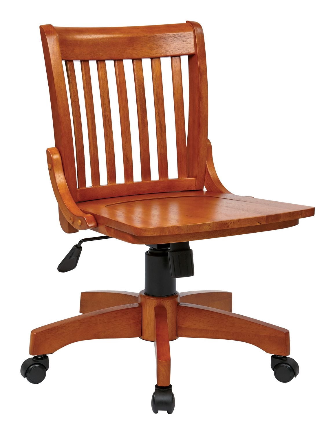 OSP Designs Deluxe Fruitwood Armless Bankers Chair