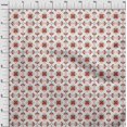thumbnail image 4 of oneOone Silk Tabby Maroon Fabric Asian Block Floral Sewing Craft Projects Fabric Prints By Yard 42 Inch Wide, 4 of 4