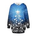 thumbnail image 4 of TIMIFIS Robe de Noël Moche pour Femmes Robe de Vacances à Manches Longues Père Noël Flocon de Neige Graphique Midi Robe Chandail Automne Hiver avec Poches, 4 of 4