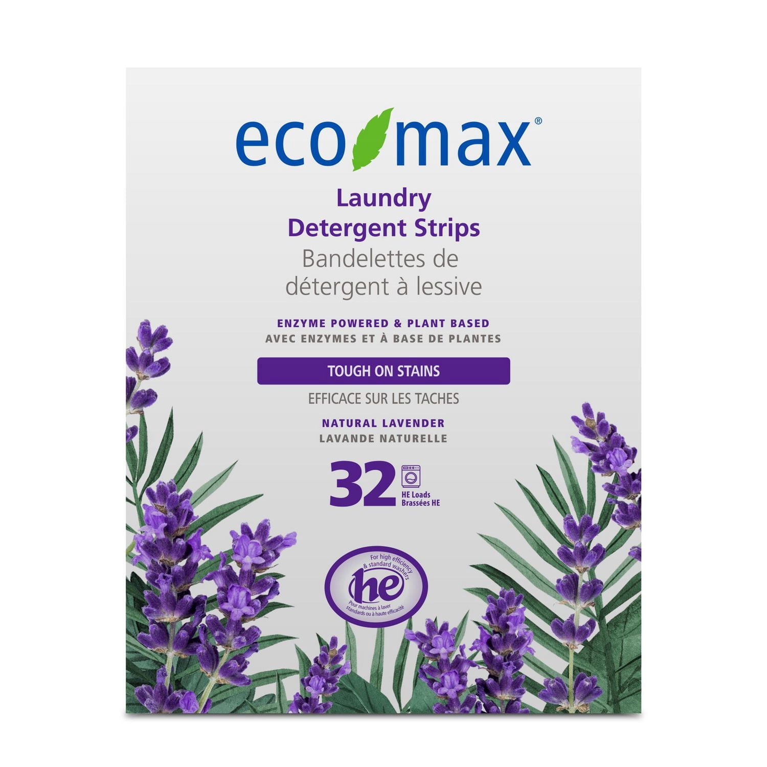 Eco-Max Natural Lavender Laundry Detergent Strips