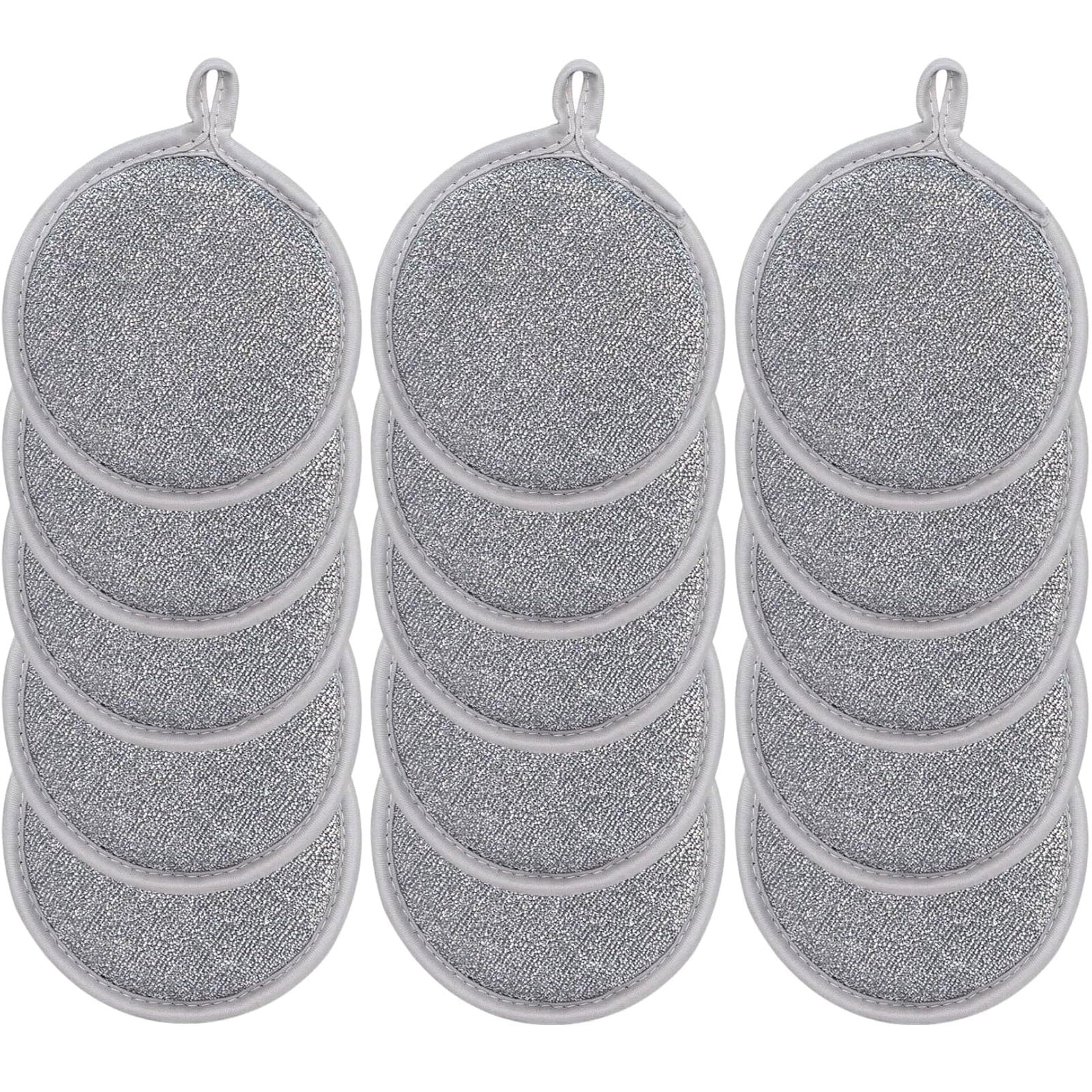 Yatlte Multi-Purpose Scrub Sponges Kitchen, Dish Sponge, Microfiber Non Scratch Dish Scrub Sponge, All Purpose Dish Washing Scrubber for Cleaning Dishes, Kitchen, Pots, Pans, Sink & Household