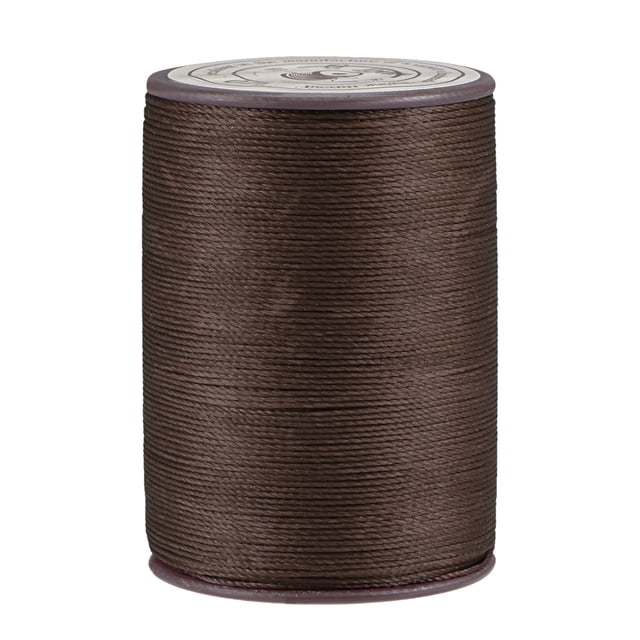 Unique Bargains Dark Brown Polyester Waxed Thread, 175 Yards