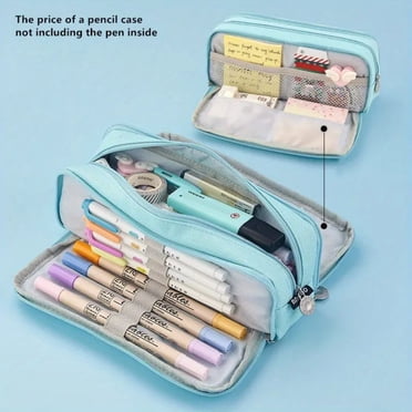 Boovnll Pencil Pouch, Japanese and Korean Style Multi-Layer Cloth Pencil Case Student Stationery Storage Box Pencil Case Crossborder Pen Container, Pencil Case, Pencil Bag, Pencil Case Pouch