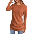 thumbnail image 1 of Women's Ribbed Sweater Set 2025 - Long Sleeve Tunic Leggings | Button Front Knit Pullover, 1 of 8
