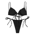 thumbnail image 3 of Birdeem Ensembles de Bikinis à Bretelles Larges Décontractés Mode Couleur Unie pour Femmes, 3 of 6