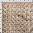thumbnail image 5 of oneOone Velvet Brown Fabric Abstract Floral Sewing Material Print Fabric By The Yard 58 Inch Wide, 5 of 5
