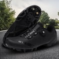 thumbnail image 1 of Huadaliy Mens Cycling Sneakers Breathable Cycling Shoes for Outdoor Riding (Black 44), 1 of 9
