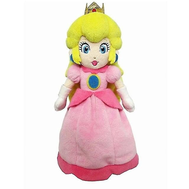 Princess Peach Poupée en Peluche, un animal en Peluche Doux Fait de Matière en Peluche et de Coton PP. la Poupée Mesure 17 cm de Hauteur, Habillée d'Une Robe Rose Brillante avec une Couronne, Parfaite pour les Câlins et les Bisous. un Cadeau de Collection et Attentionné pour les Enfants et les fans pour les Anniversaires, Noël et Autres occasions.