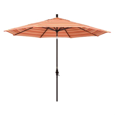 Parasol de Marché en Aluminium de 11 Pieds à Col Inclinable DV Bronze/soleil/dolce Mangue