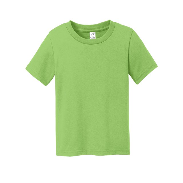Gravity Threads Toddler Soft Cotton Short-Sleeve T-Shirt - Lime - 2T