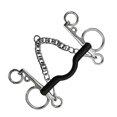 thumbnail image 2 of koolsoo Horse Bit W/Curb Hooks Chain Horse Gag Bit with s Mouth Cheek, 2 of 4