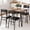 Brown, variant on Ourlova Dining Table Set for 4 Kitchen Table with Upholstered Chairs for Kitchen Room and Small Spaces Retro Table with 4 Upholstered Chairs