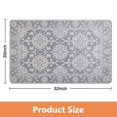thumbnail image 4 of Chic Gray Vintage Non-Slip Bathroom Rug Runner: Soft, Long & Machine Washable - Farmhouse Floral Design that Adds Elegance - Perfect for Sink, Shower, Bathtub, 20x32 in, 4 of 5