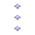 thumbnail image 3 of Decodeary 50pieces Low Maintenance Soft Texture Fabric For Albums And Decorations Realistic Appearance Fiber Wide Application Purple 4.5cm 3Set, 3 of 6