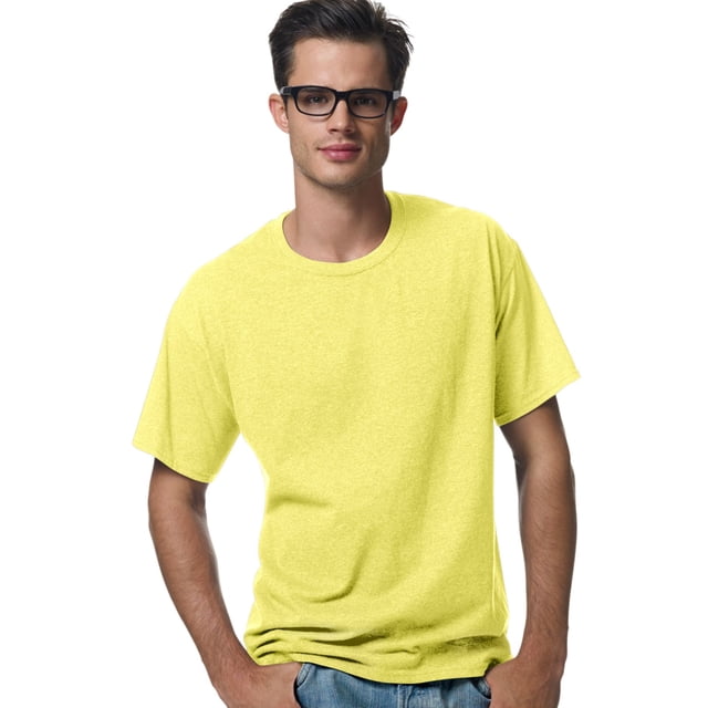 Hanes ComfortBlend EcoSmart T-Shirt à Col Ras du Cou pour Hommes, TTG, Jaune