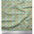 thumbnail image 1 of Soimoi polyester Crepe Fabric Triangle Geometric Print Fabric by the Yard 52 Inch Wide, 1 of 3