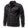 thumbnail image 2 of EGNMCR Vestes pour Hommes Veste Décontractée de Mode pour Hommes Veste d'Extérieur à Simple Boutonnage Veste de Travail, 2 of 3
