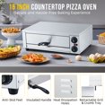 thumbnail image 4 of 16 Inch Stainless Steel Electric Pizza Oven – Commercial Countertop Pizza Maker and Food Warmer – Grilling Rack, Crumb Tray, Easy-Clean Display Cabinet, 4 of 8