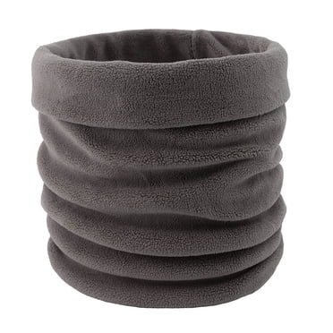 Fleece Neck Warmer Unisex Solid Color Neck Warmer Fleece Knitted Scarves Warmer Fashion Scarf