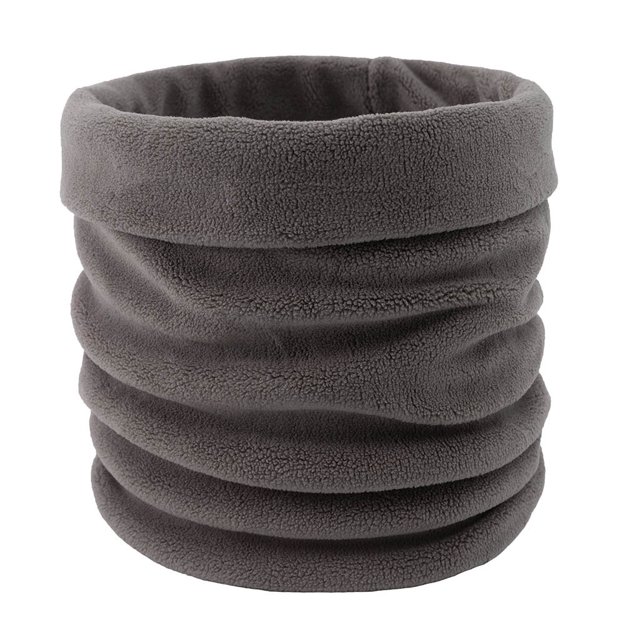 Fleece Neck Warmer Unisex Solid Color Neck Warmer Fleece Knitted Scarves Warmer Fashion Scarf in grey. This soft and versatile neck warmer measures 25x27 cm and features a textured fleece material for added warmth and comfort. Designed for unisex use, it can be worn in multiple ways, making it a stylish and functional accessory for winter outfits.