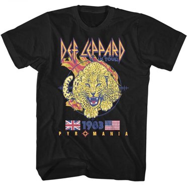 Def Leppard Def Leppard Pyromania Black Adult T-Shirt M