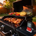 thumbnail image 4 of Digital Meat Thermometer with 2 Temperature Probes, Food Thermometer with Colored LCD for Kitchen Silver Curved Needle, 4 of 6