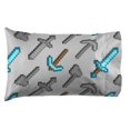 thumbnail image 4 of Jay Franco Minecraft Isometric Characters Full Sheet Set - Super Soft and Cozy Kids Bedding Features - Fade Resistant Polyester Microfiber Sheets (Official Minecraft Product), 4 of 5