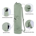 thumbnail image 4 of Waterproof Nylon Yoga Mat Backpack with Adjustable Shoulder Straps - Versatile Sports Bag Featuring Wet Pocket, Front Drawstring & Side Zippered Pouch for Fitness Gear, Travel Essentials -, 4 of 6