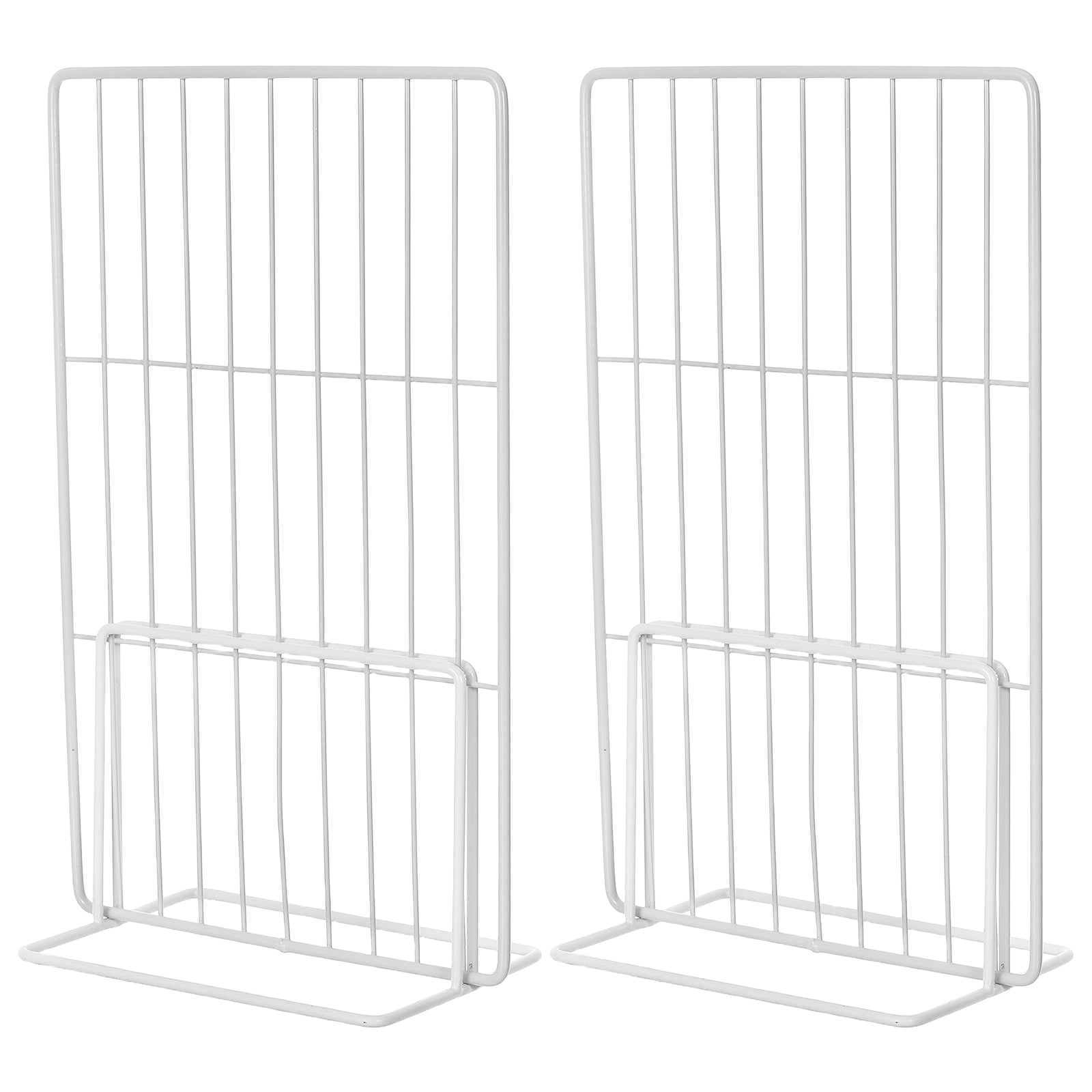 Minkissy 2pcs Vertical Storage Freezer Separator Iron White For Home Use